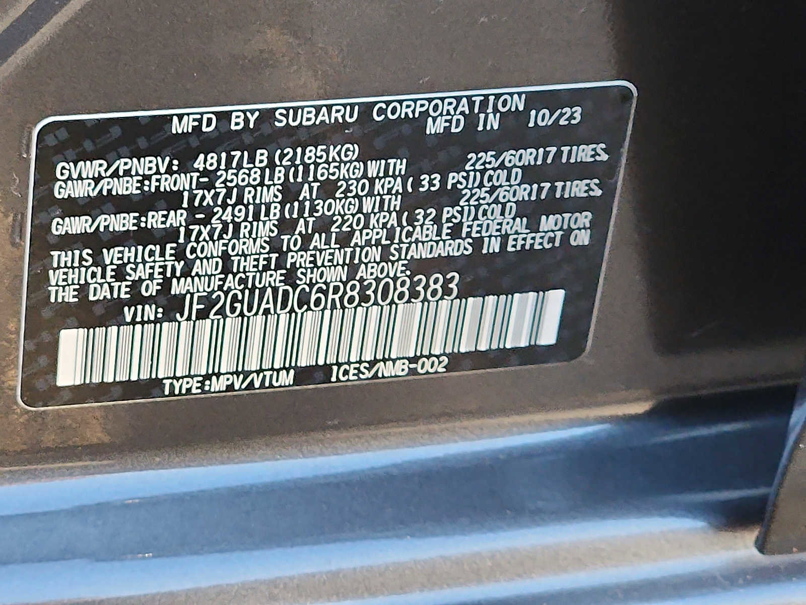 Used 2024 Subaru Crosstrek 2.0i Premium image 27