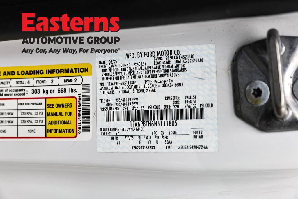 Used 2022 Ford Mustang Coupe w/ Equipment Group 101A RWD image 32
