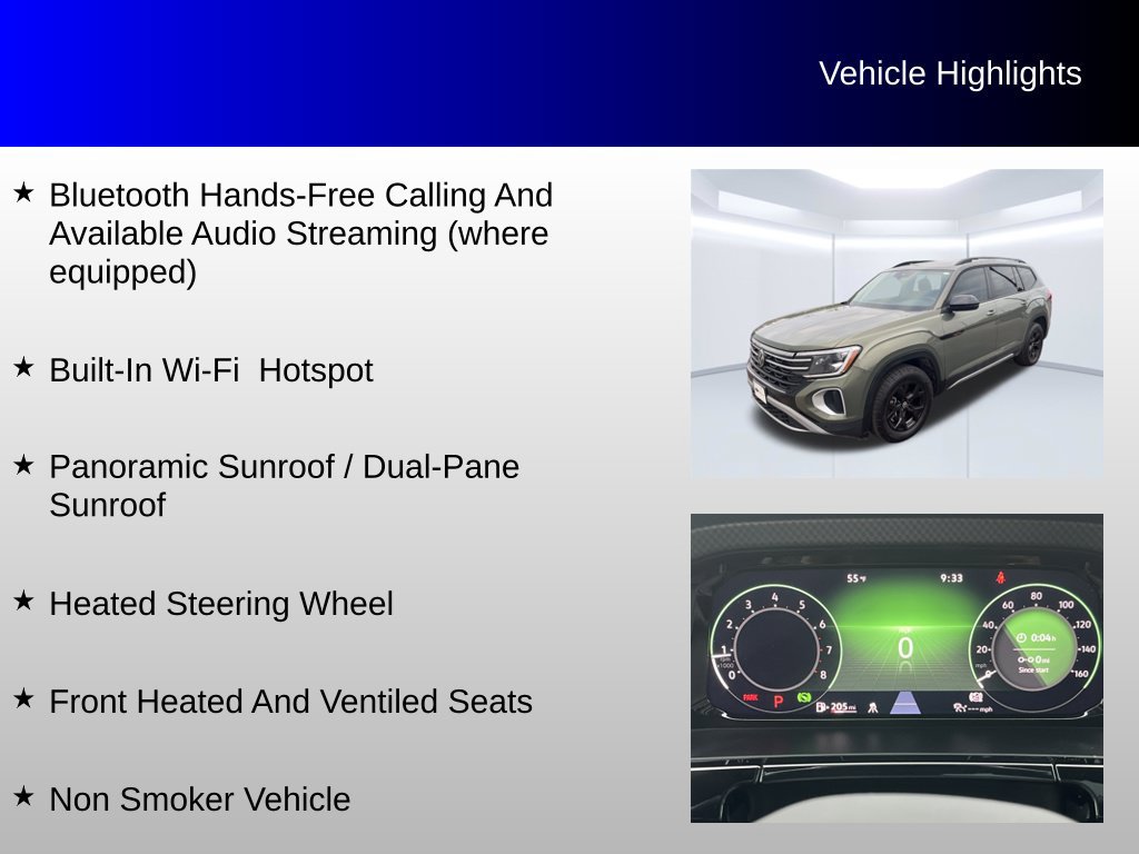 Used 2024 Volkswagen Atlas Peak Edition SE AWD/4WD image 8