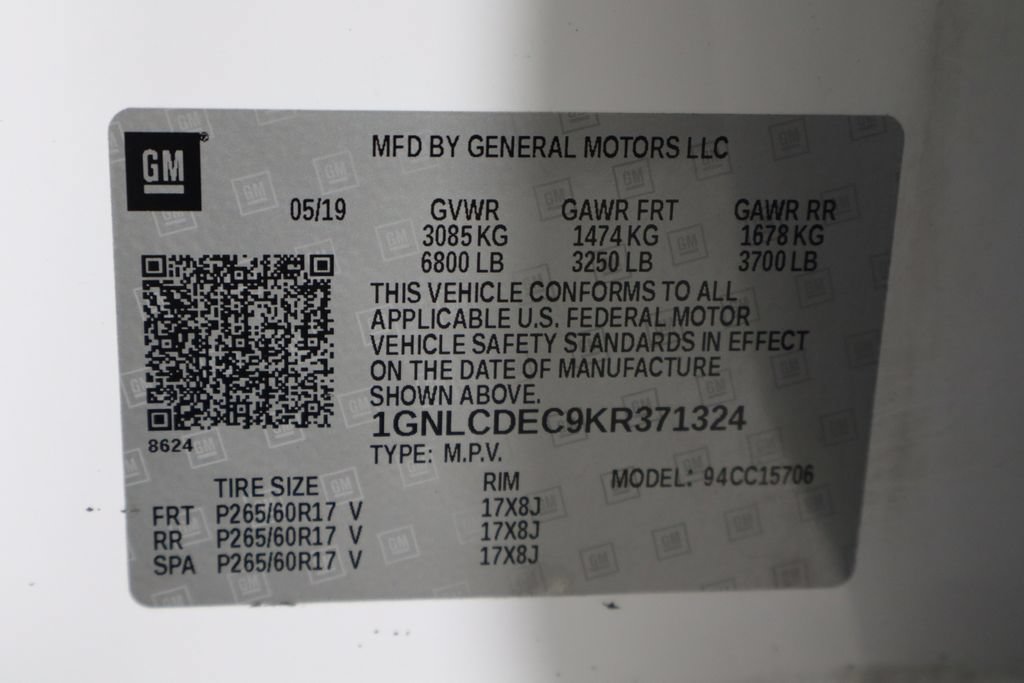 Used 2019 Chevrolet Tahoe 2WD w/ Remote Keyless Entry Package image 32