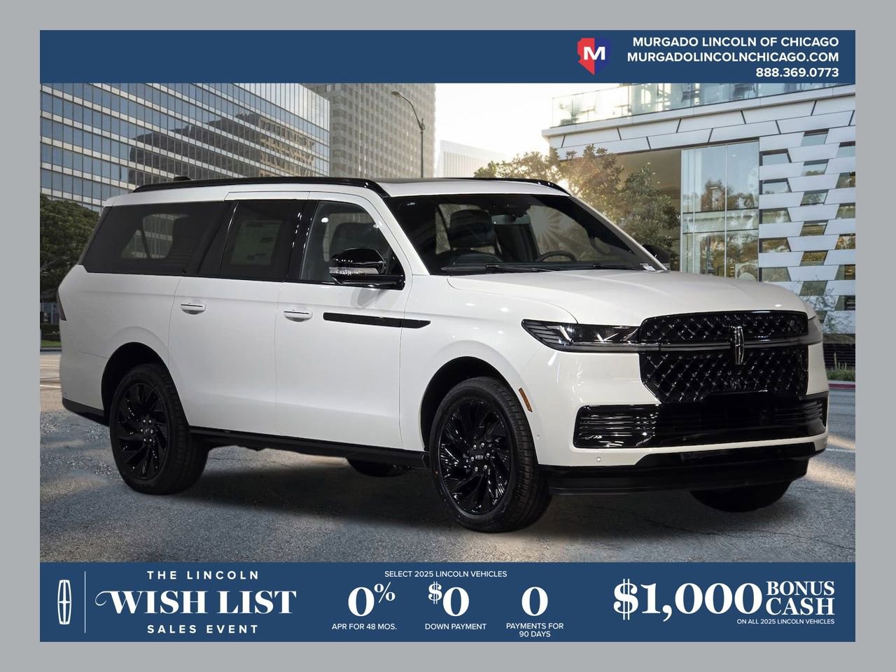 New 2025 Lincoln Navigator L Reserve w/ Jet Appearance Package