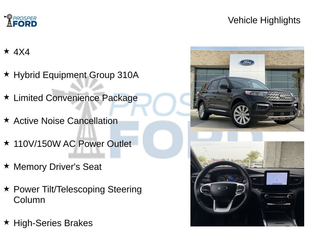 Used 2023 Ford Explorer Limited w/ Hybrid Equipment Group 310A AWD/4WD image 5