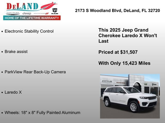 Used 2025 Jeep Grand Cherokee Laredo X image 14