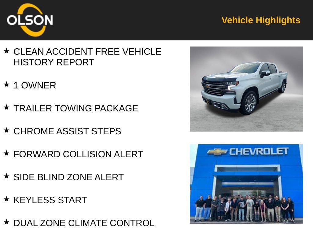 Certified 2021 Chevrolet Silverado 1500 High Country w/ Technology Package image 2