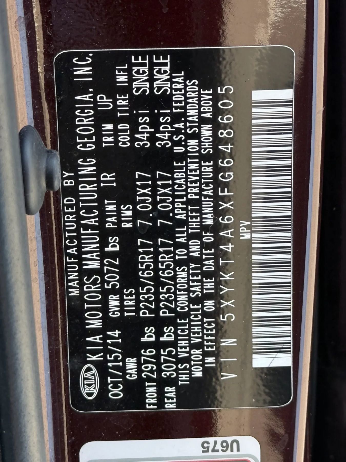 Used 2015 Kia Sorento LX image 31