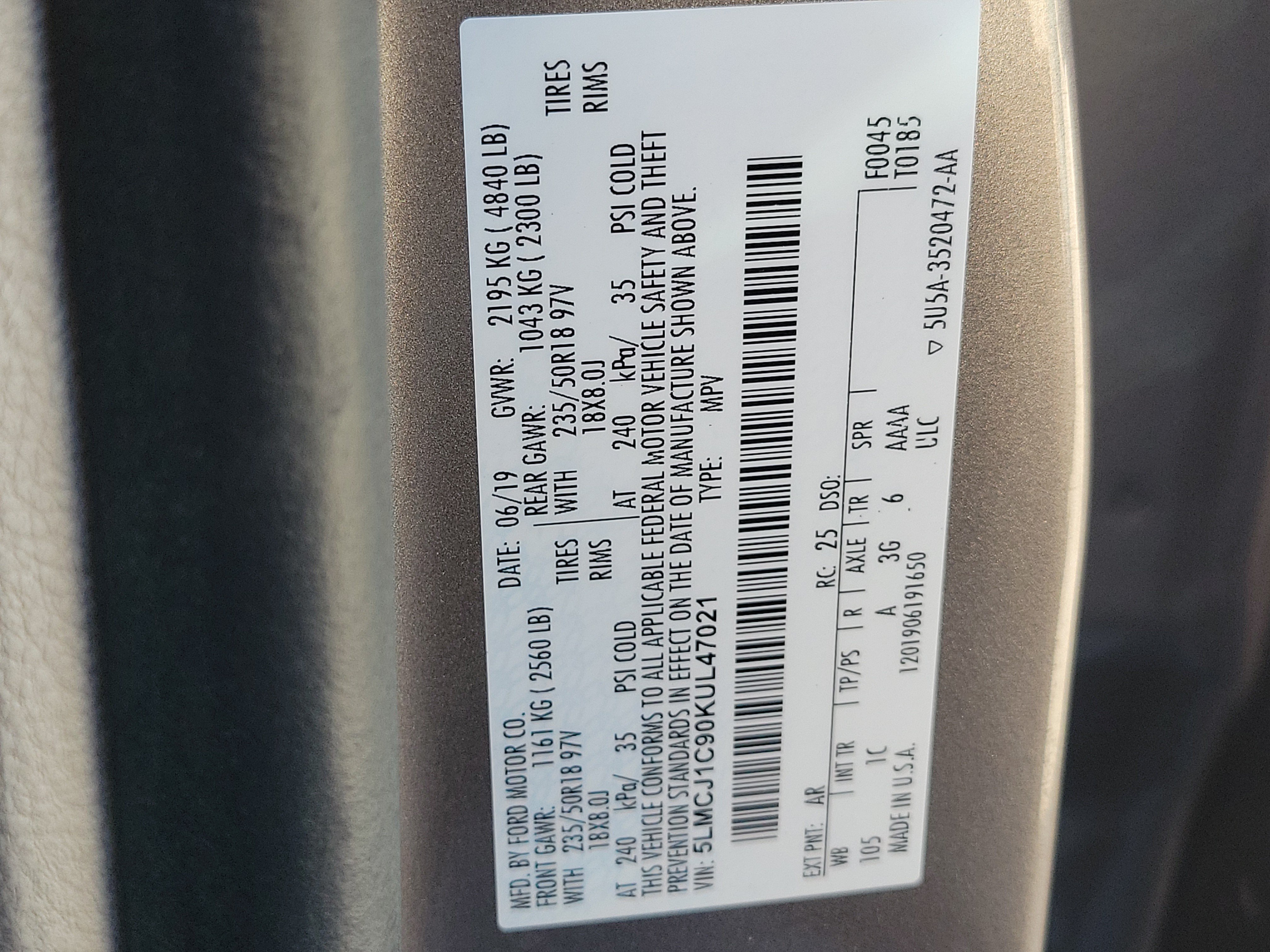 Used 2019 Lincoln MKC Premiere FWD image 32