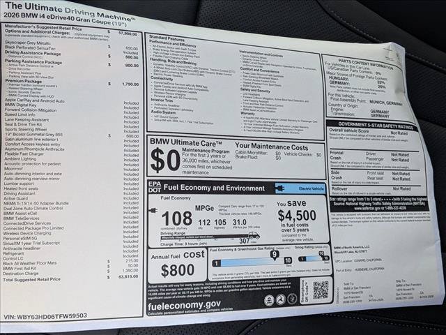 New 2026 BMW i4 eDrive40 w/ Premium Package RWD image 20