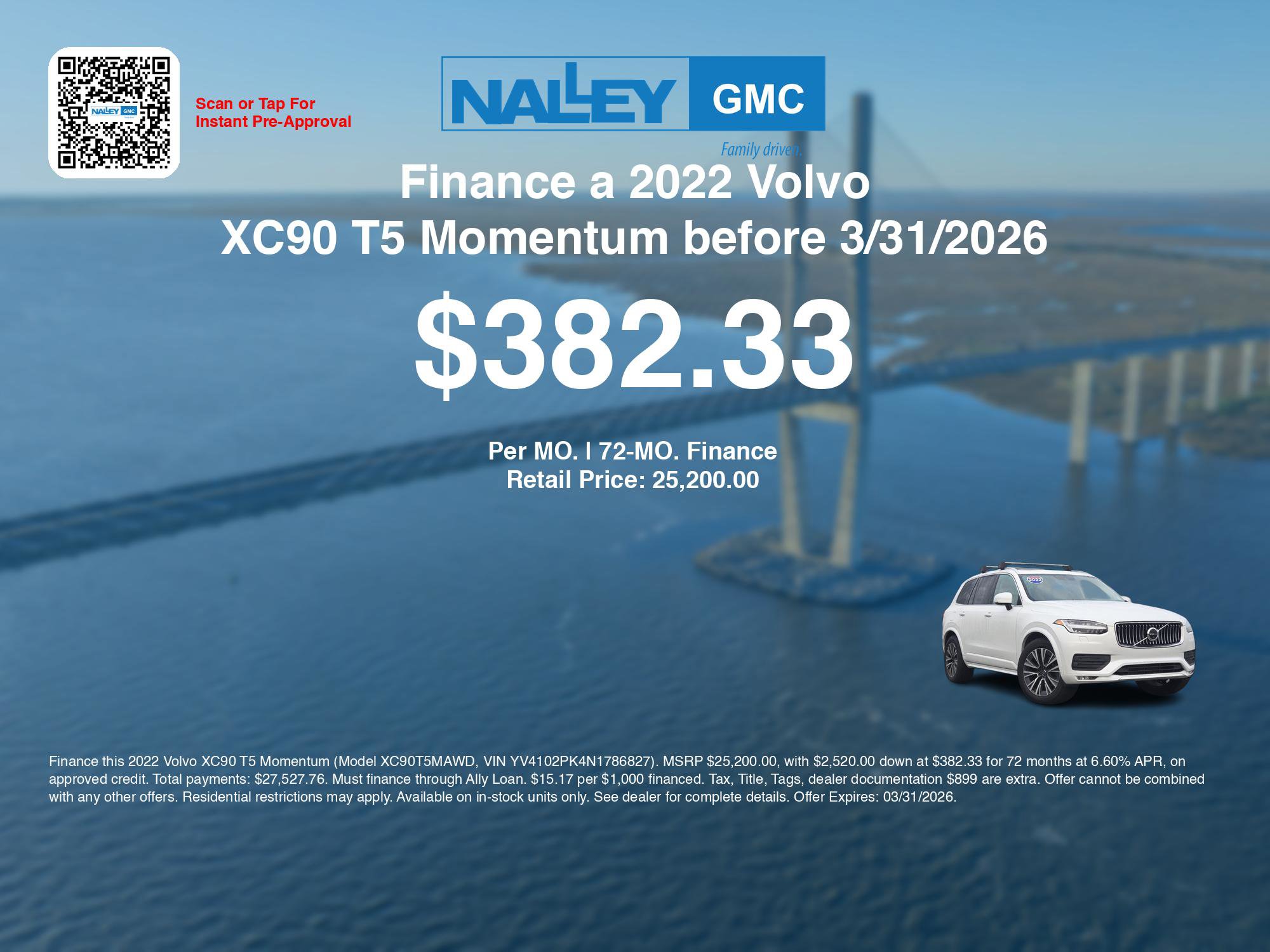 Used 2022 Volvo XC90 T5 Momentum w/ Advanced Package image 3