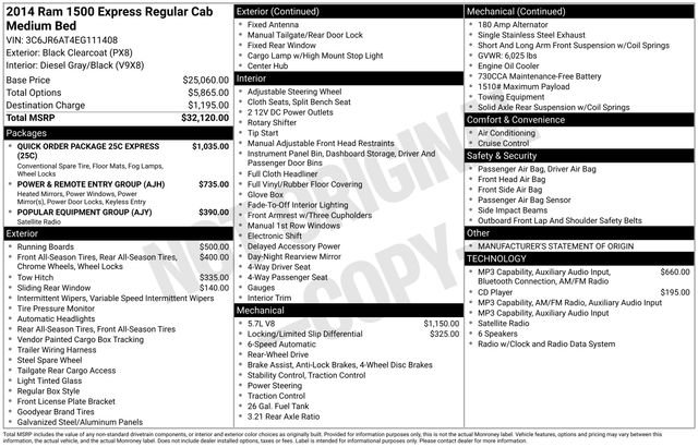 Used 2014 RAM 1500 Express RWD image 30