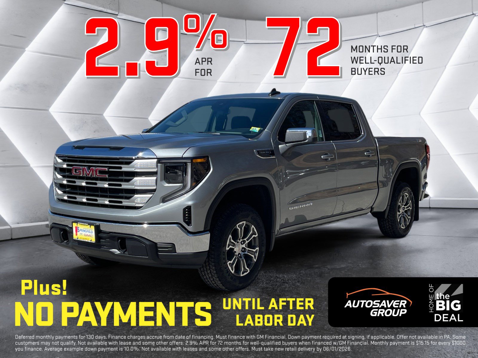 New 2026 GMC Sierra 1500 SLE AWD/4WD image 1