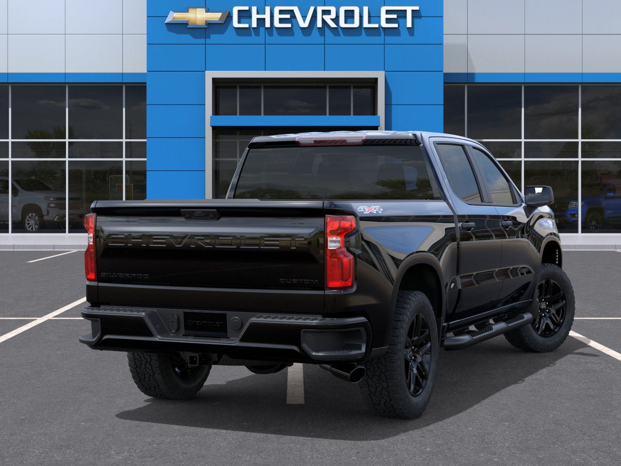 New 2026 Chevrolet Silverado 1500 Custom w/ Turbomax Blackout Package AWD/4WD image 4