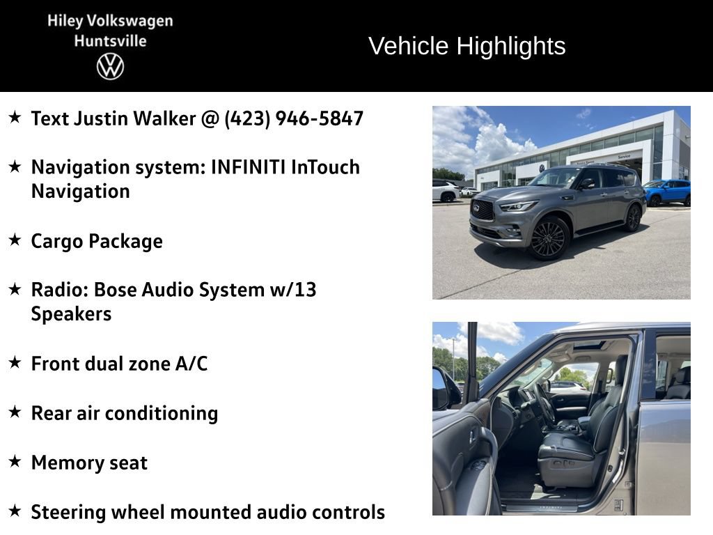 Used 2021 INFINITI QX80 Premium Select w/ Cargo Package RWD image 6