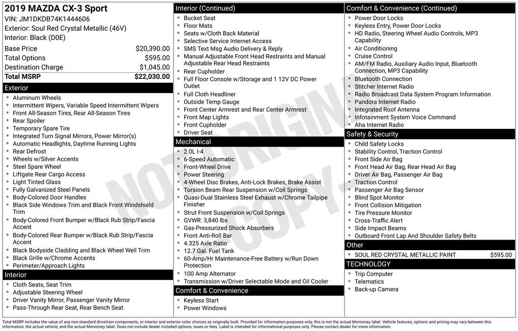 Used 2019 MAZDA CX-3 Sport image 4