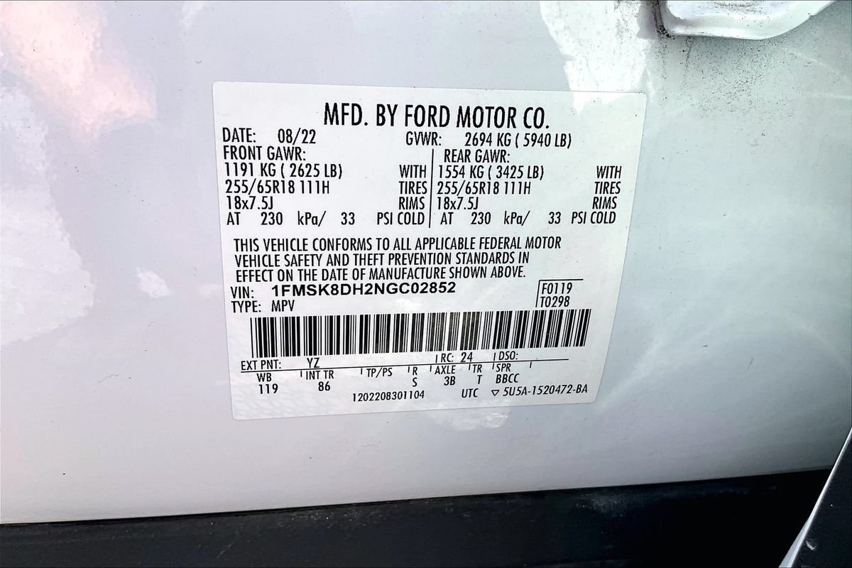 Used 2022 Ford Explorer XLT w/ Class IV Trailer Tow Package AWD/4WD image 19