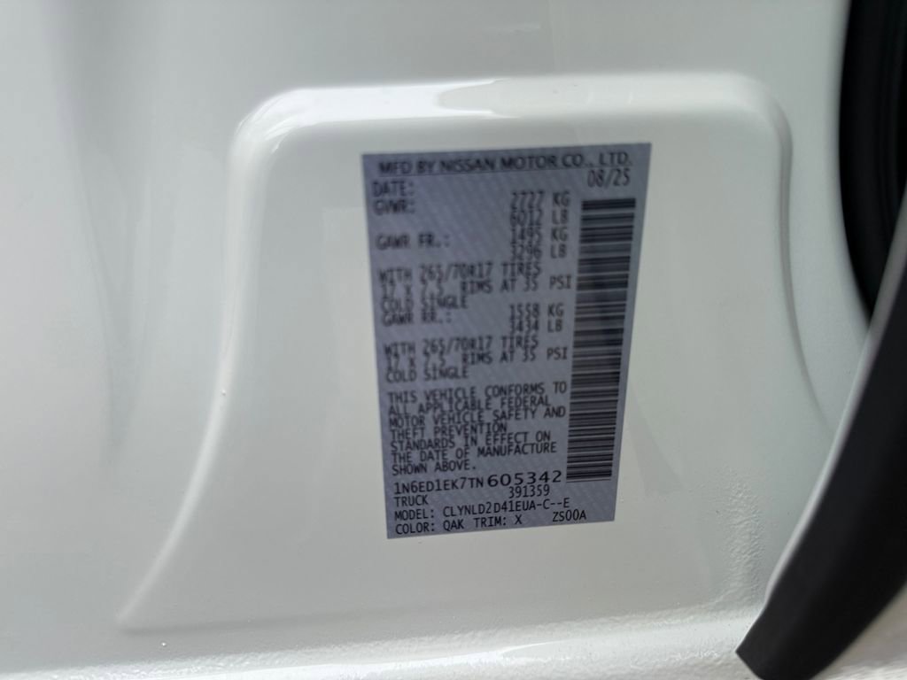New 2026 Nissan Frontier PRO-4X w/ Pro-4x Convenience Package image 30