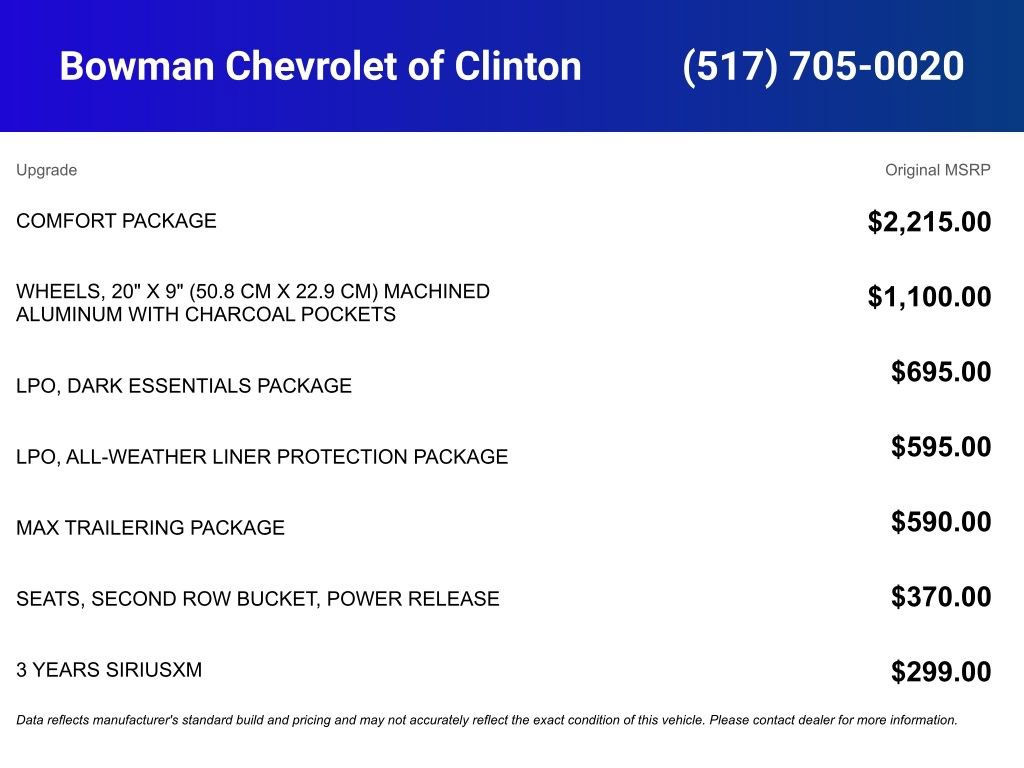 New 2026 Chevrolet Tahoe LT w/ Comfort Package image 5