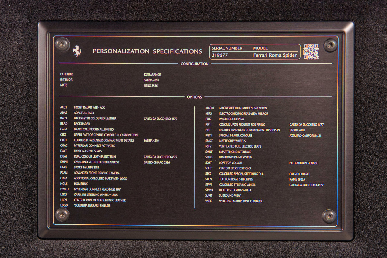 Certified 2025 Ferrari Roma Spider RWD image 39