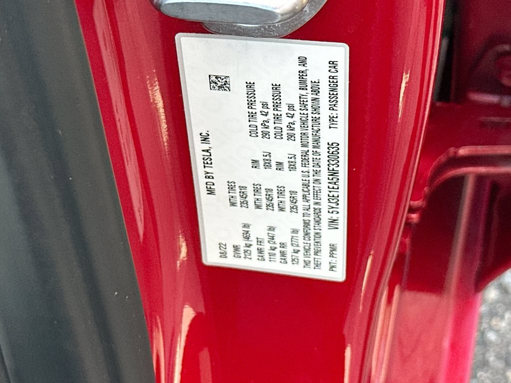 Used 2022 Tesla Model 3 Standard Range RWD image 31
