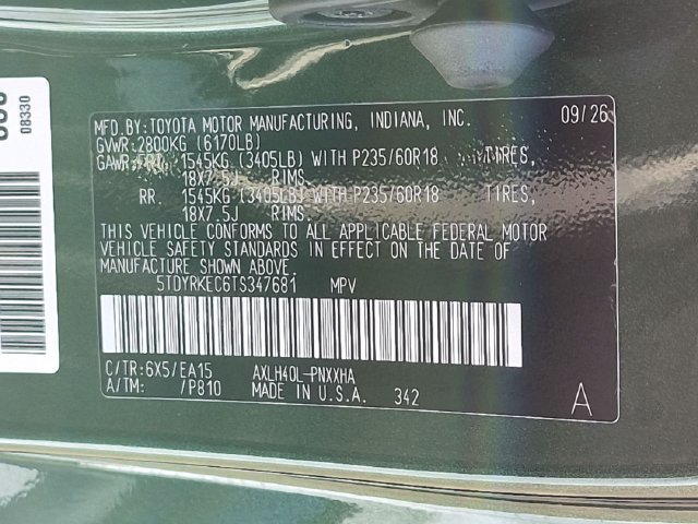 New 2026 Toyota Sienna XLE FWD image 30