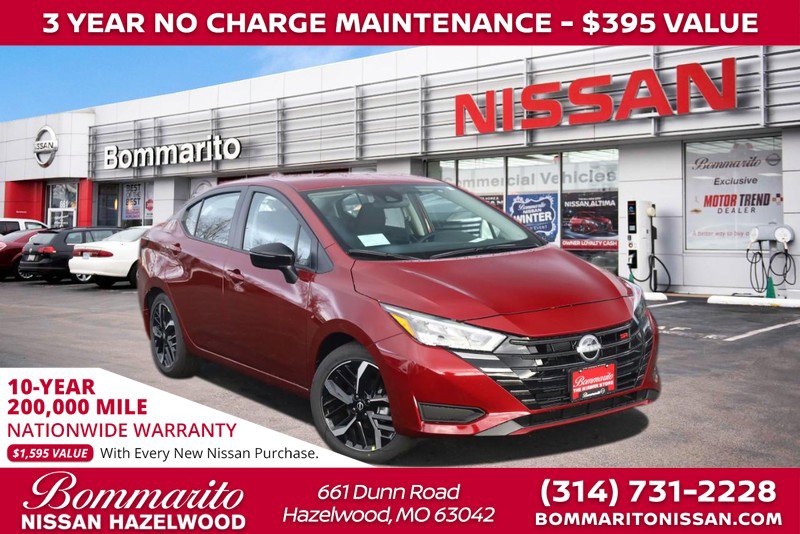 New 2025 Nissan Versa SR w/ Trunk Package