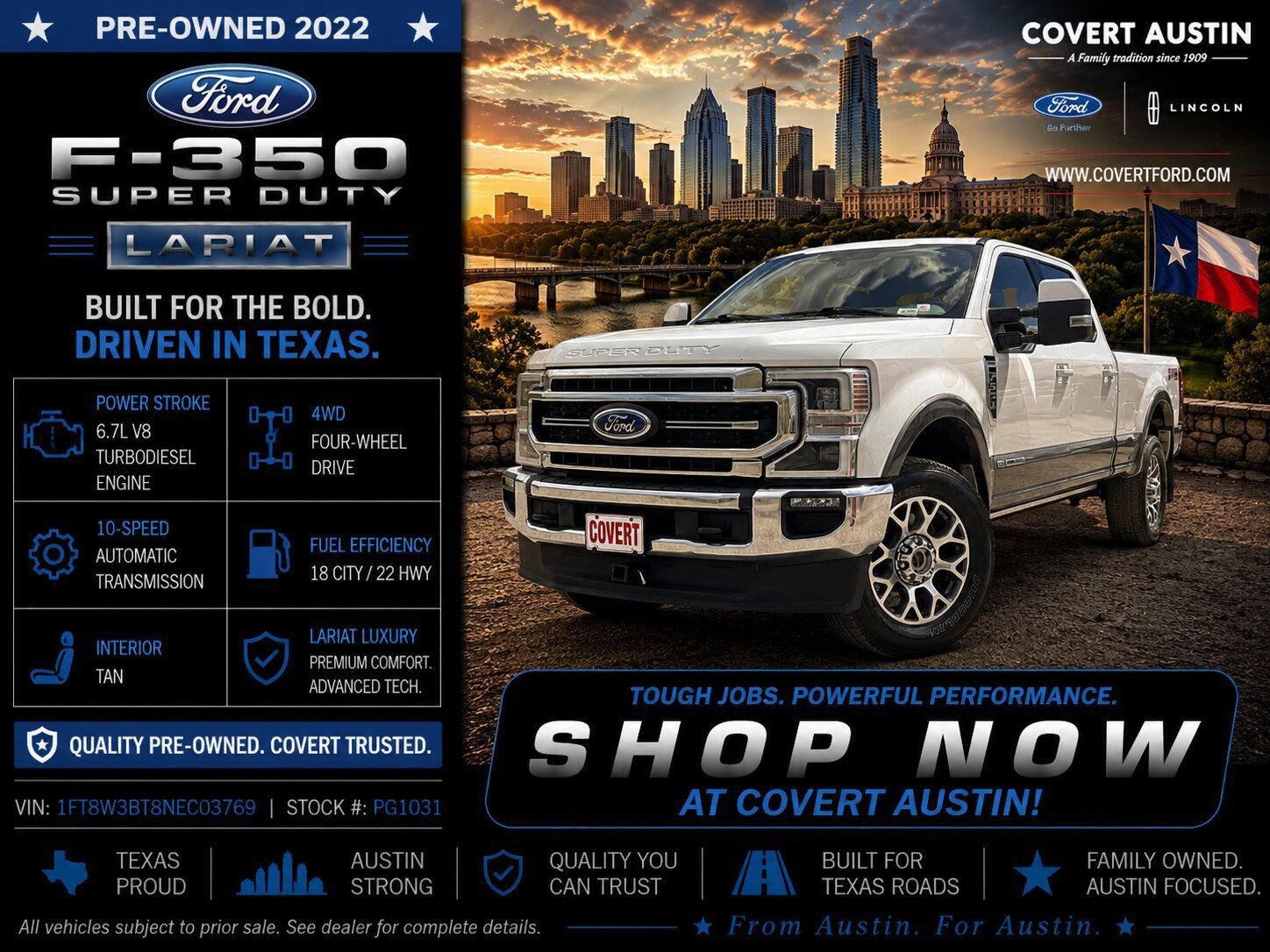 Certified 2022 Ford F350 Lariat