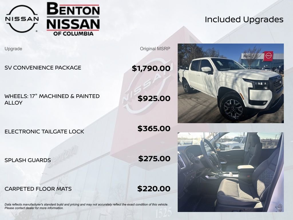 New 2026 Nissan Frontier SV w/ SV Convenience Package image 7