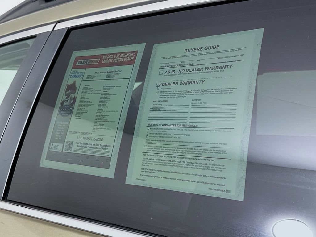 Used 2023 Subaru Ascent Limited w/ Technology Package image 13