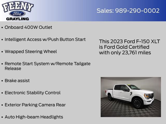 Certified 2023 Ford F150 XLT w/ Equipment Group 302A High image 22