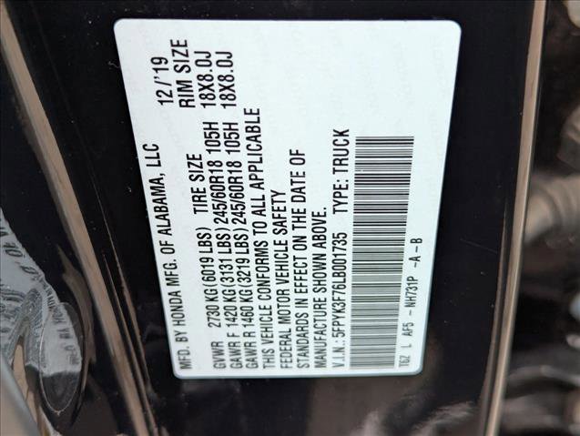 Used 2020 Honda Ridgeline RTL-E image 25
