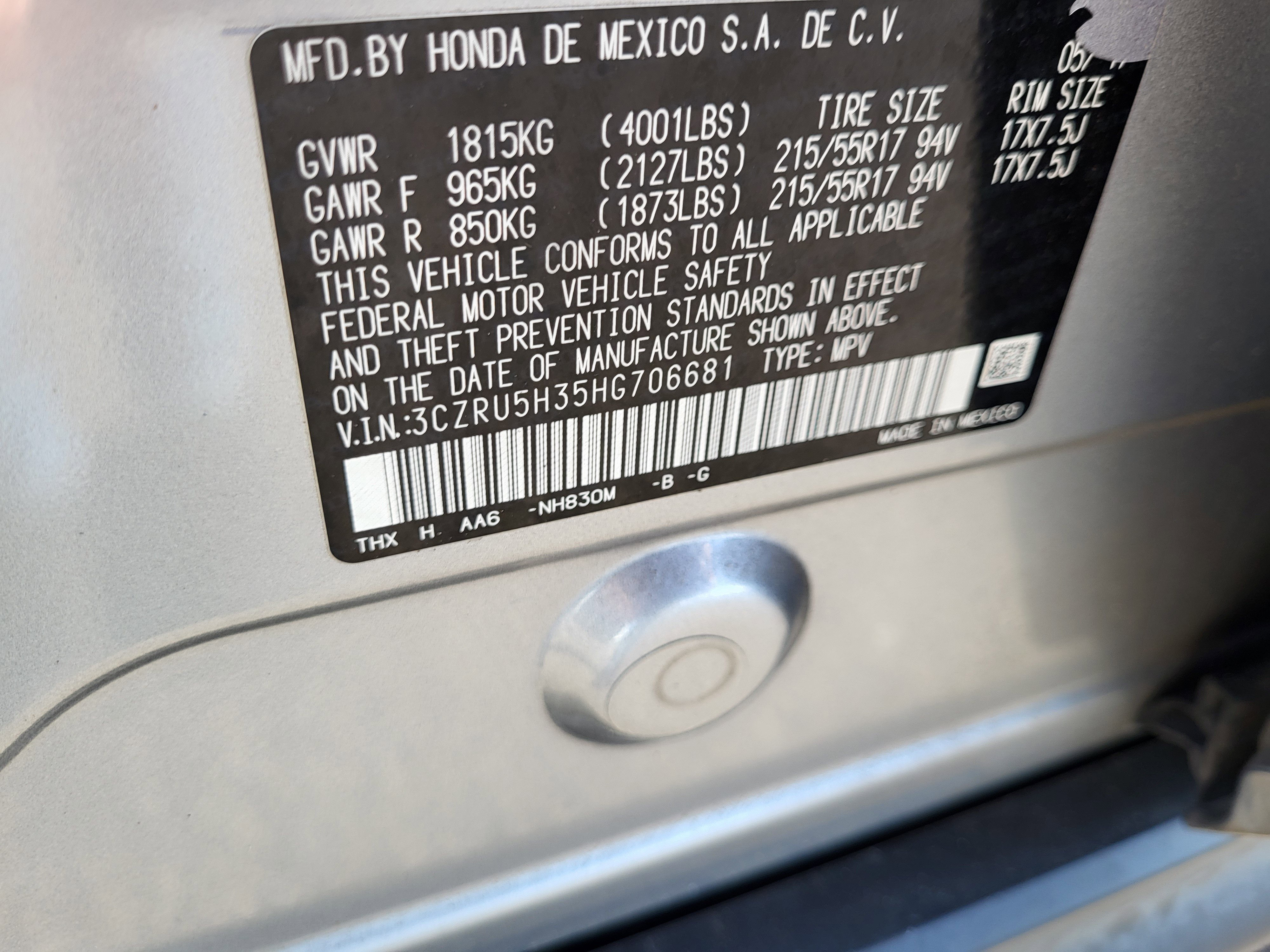 Used 2017 Honda HR-V LX image 37