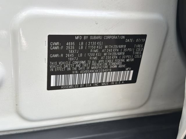 Used 2019 Subaru Outback 2.5i Limited AWD/4WD image 32