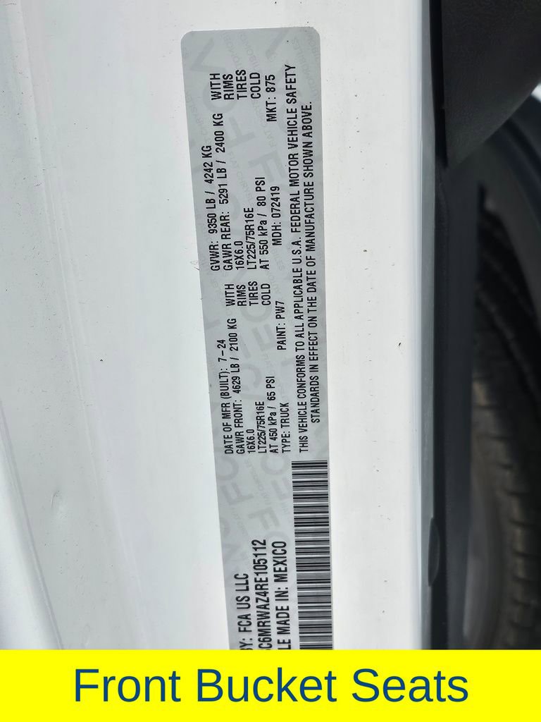 Used 2024 RAM ProMaster 3500 w/ Delivery Van Package image 39