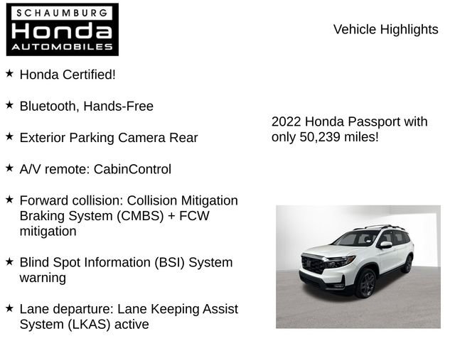 Certified 2022 Honda Passport EX-L image 7