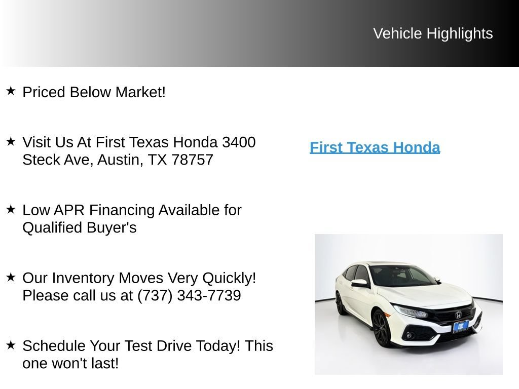 Used 2019 Honda Civic Sport Touring image 9