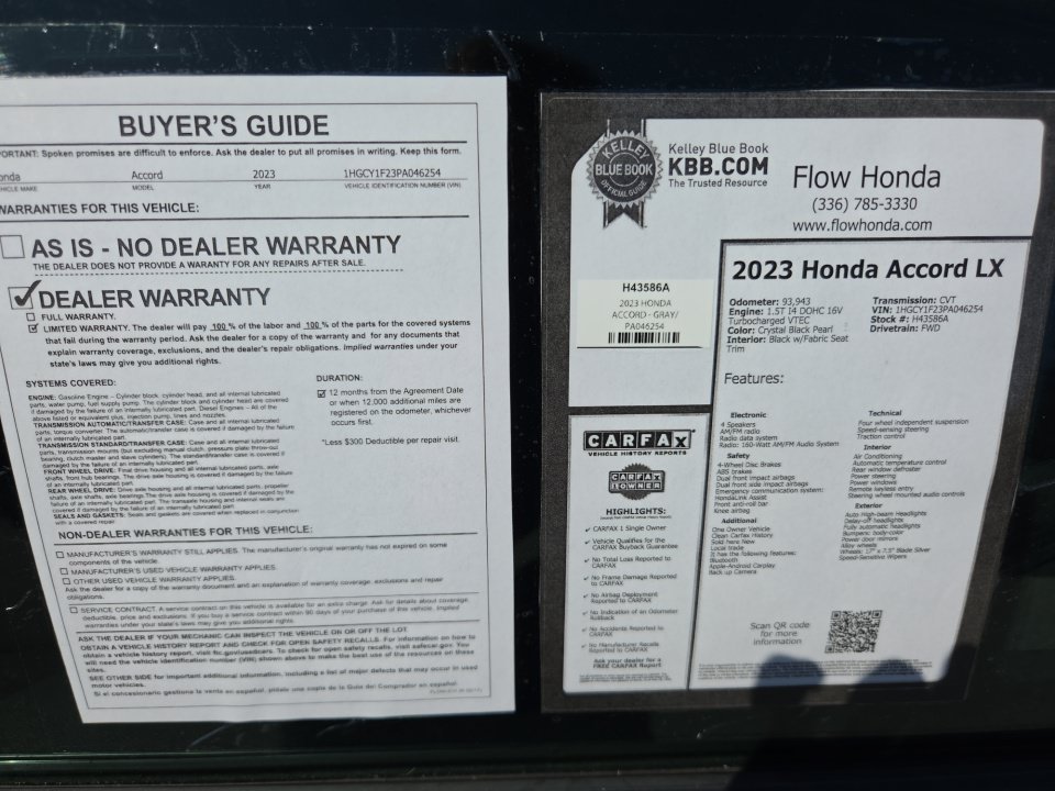 Used 2023 Honda Accord LX image 37