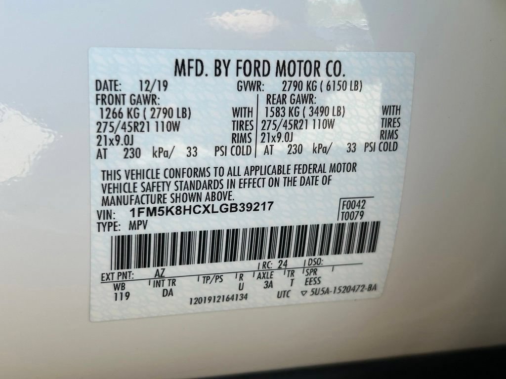 Used 2020 Ford Explorer Platinum w/ Premium Technology Package AWD/4WD image 52