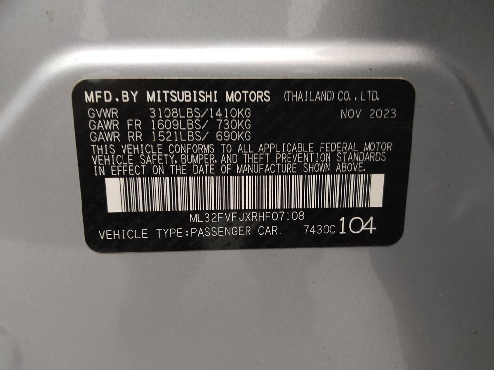 Used 2024 Mitsubishi Mirage G4 SE FWD image 33