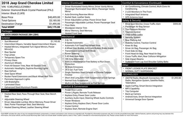 Used 2018 Jeep Grand Cherokee Limited image 41