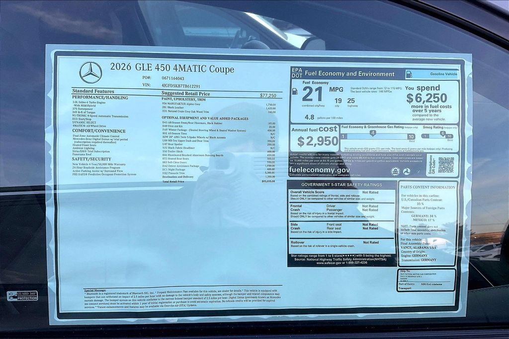 New 2026 Mercedes-Benz GLE 450 4MATIC Coupe image 12