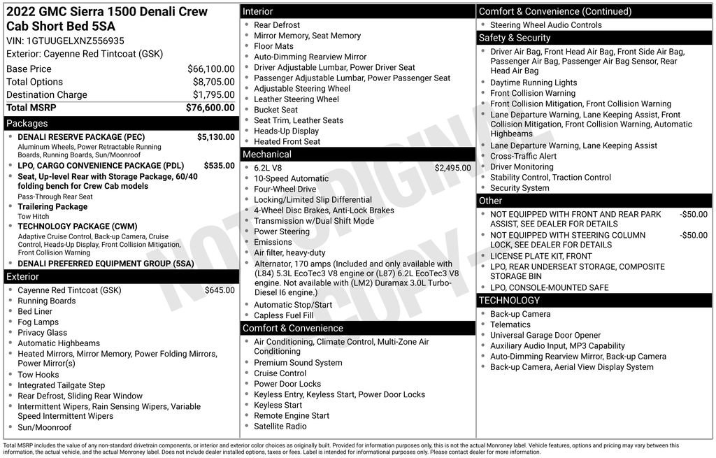 Certified 2022 GMC Sierra 1500 Denali w/ Denali Reserve Package AWD/4WD image 42