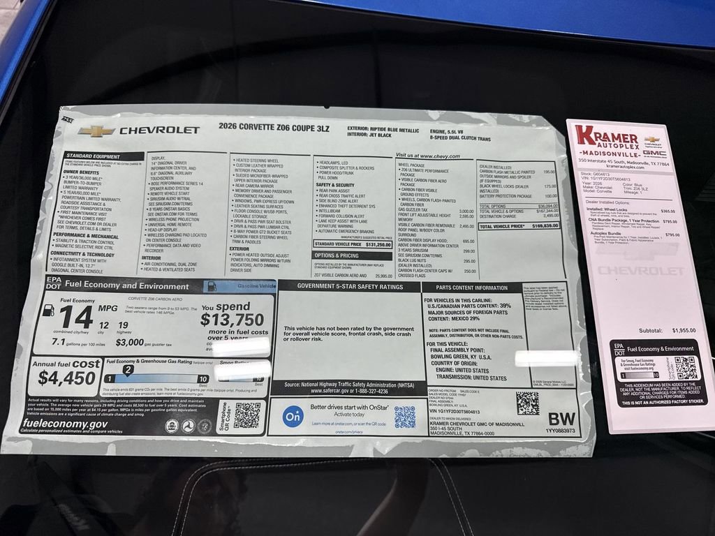 New 2026 Chevrolet Corvette Z06 image 35