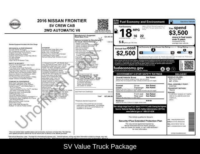 Used 2016 Nissan Frontier SV w/ SV Value Truck Package video 2