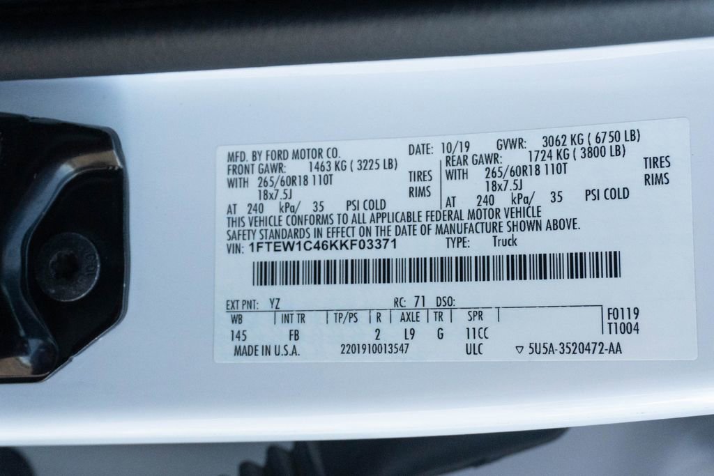 Used 2019 Ford F150 XLT w/ Equipment Group 302A Luxury image 40