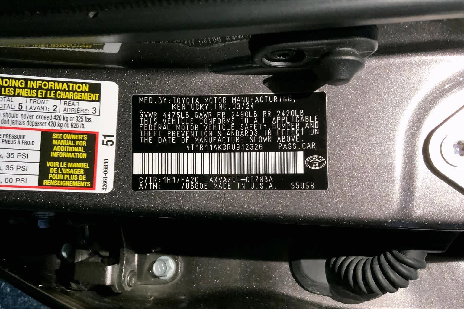 Used 2024 Toyota Camry LE w/ Convenience Package FWD image 32