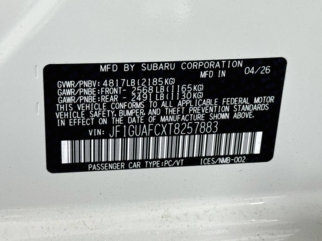 New 2026 Subaru Impreza 2.0i Sport AWD/4WD image 30
