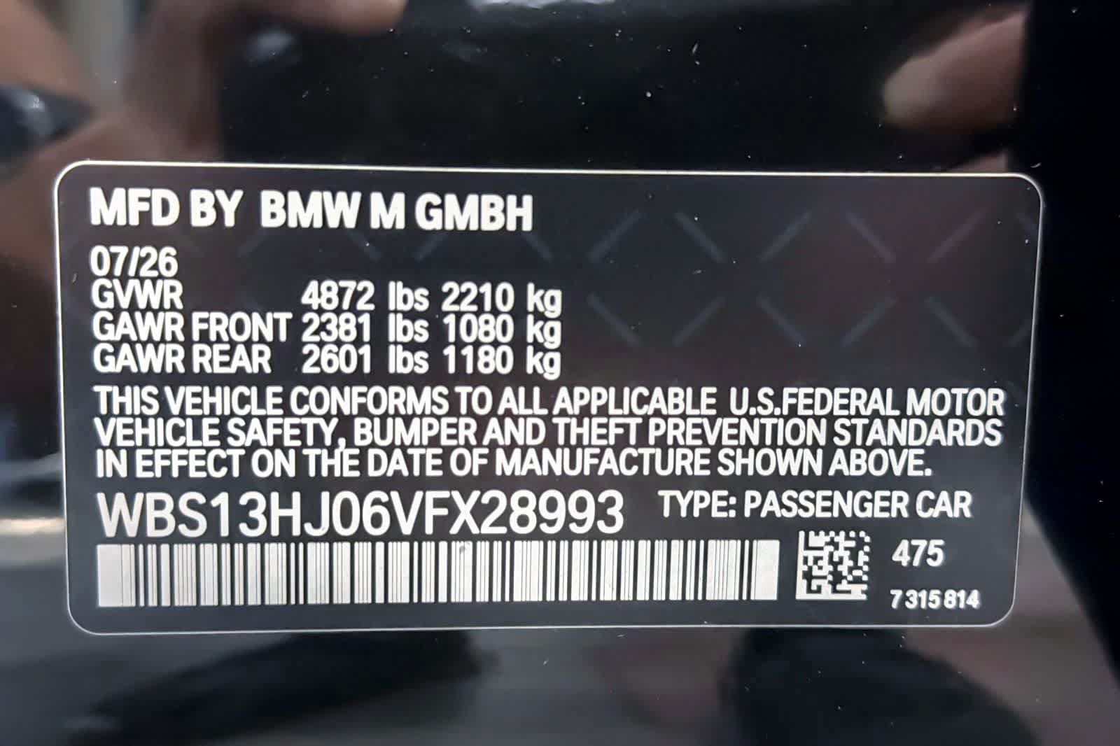 New 2027 BMW M3 w/ M Carbon Exterior Package RWD image 26