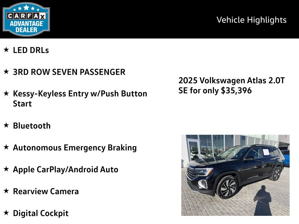 Certified 2025 Volkswagen Atlas SE image 4