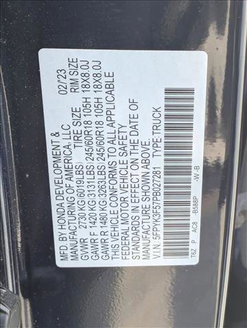 Certified 2023 Honda Ridgeline RTL image 25