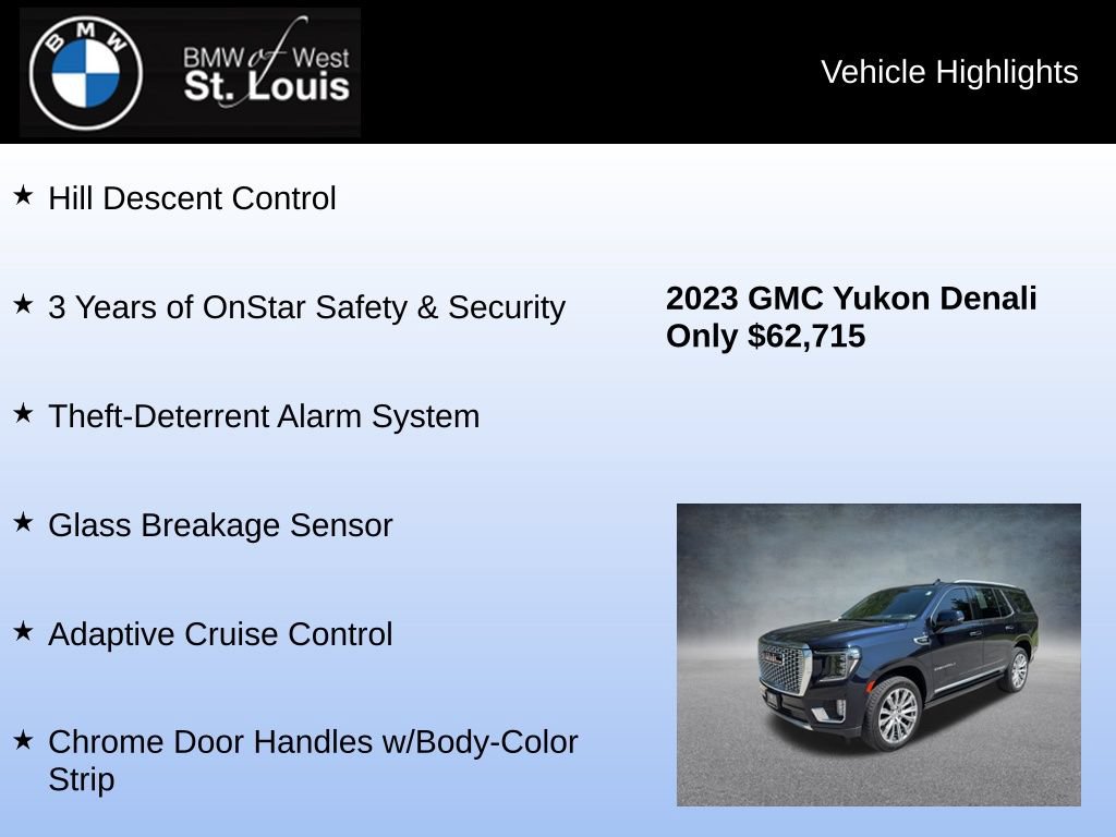 Used 2023 GMC Yukon Denali w/ Denali Reserve Package AWD/4WD image 24