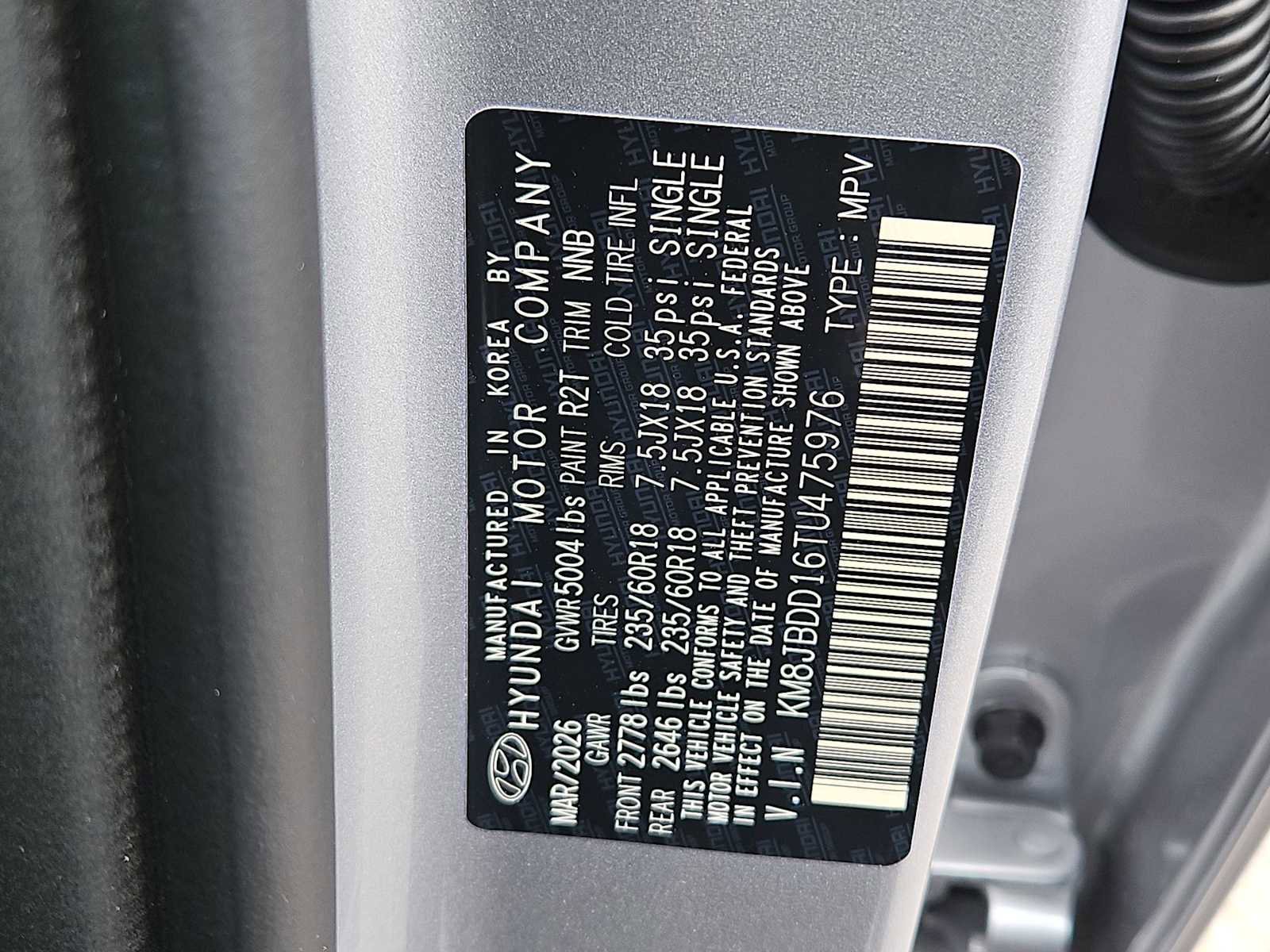 Certified 2026 Hyundai Tucson SEL AWD/4WD image 35